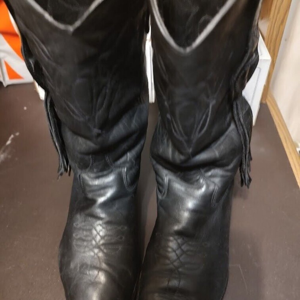 Laredo Black Cowboy Boots - Vintage